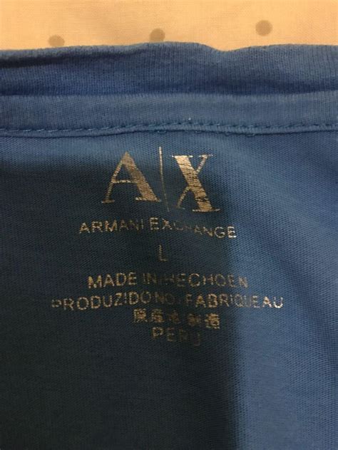 armani exchange made in peru original